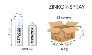 Zincor-Spray - zinc-rich composition in an aerosol can